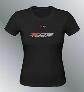 Tee shirt Corvette Z06 S M XL XXL femme muscle car - Picture 1 of 4