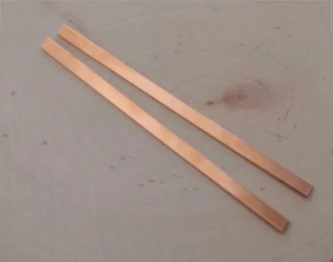 Kupfer Armband Rohlinge - 14 Stärke dickes Kupfer Menge 4 - 1/4 Zoll x 5 3/4 Zoll - Bild 1 von 1