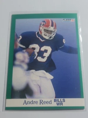 ANDRE REED 1991 Fleer #8.  BILLS - Image 1 of 2