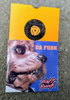 DAFT PUNK DA FUNK  7" UK VINYL JUKEBOX 45 WITH FREE CUSTOM PIC SLEEVE - Image 1 of 4