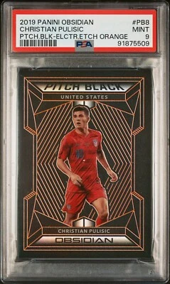 Obsidian Pitch 2019 negro grabado eléctrico naranja/35 Christian Pulisic #PB-8 PSA 9 Foto 1 de 4