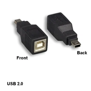 Lot10 USB 2.0 Type B Female to Mini B 5Pin Male Connector Adapter PDA MP3 MP4 - Picture 1 of 1