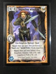 Warlord CCG Saga of the Storm Free K Bard JAQUELINE WINDSON - Picture 1 of 1
