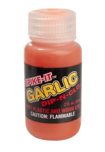 SPIKE-IT DIP-N-GLO 2OZ ORANGE SOFT PLASTIC GARLIC SCENTED LURE DYE - Picture 1 of 1