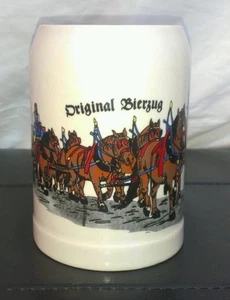 Original Bierzug Coffee Mug or Beer Stein Draft Horses and Driver Germany - Picture 1 of 4