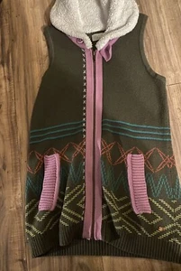 Matilda Jane BIG IDEA Knit Sweater Vest Size 12 Green Girls 435 Make Believe - Picture 1 of 3