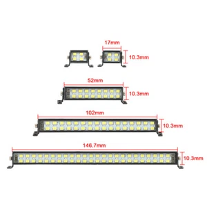 Roof Light Bar for 1/10 RC Axial SCX10 II Traxxas TRX4 Redcat GEN8 1PCS - Picture 1 of 20