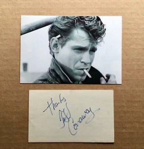Jeff Conway (1950 - 2011) Grease -Taxi - Babylon 5 ATTORE autografo firmato - Foto 1 di 5