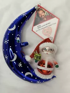Neu mit Etikett Heartfully Yours Ornament King Radko blau MOON LEAPER RETOUREN Ornament limitierte Auflage - Bild 1 von 7