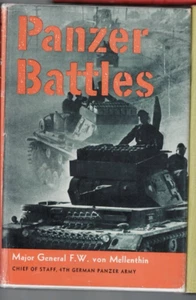 MILITAR, BATALLAS DE TANQUES por MAJOR GENERAL F W von MELLENTHIN, HC/DJ, 1968 - Imagen 1 de 1