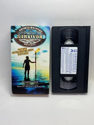 Survivor Season 1: The Greatest and Most Outrageous Moments VHS 2000 CBS TV Show - Image 1 of 4