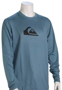 Quiksilver Boy's Solid Streak LS Surf Shirt - Provencial - New - Picture 1 of 1