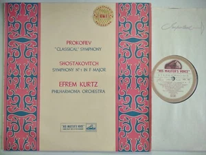 KURTZ CONDUCTS PROKOFIEV & SHOSTAKOVICH SYMPHONY NO 1 PO EMI HMV ASD 263 - Picture 1 of 4