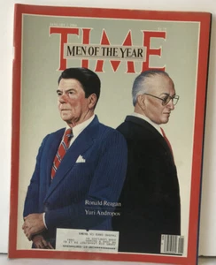 Time Magazine Jan 2 1984 Men of The Year Ronald Reagan Yuri Andropov - Picture 1 of 3