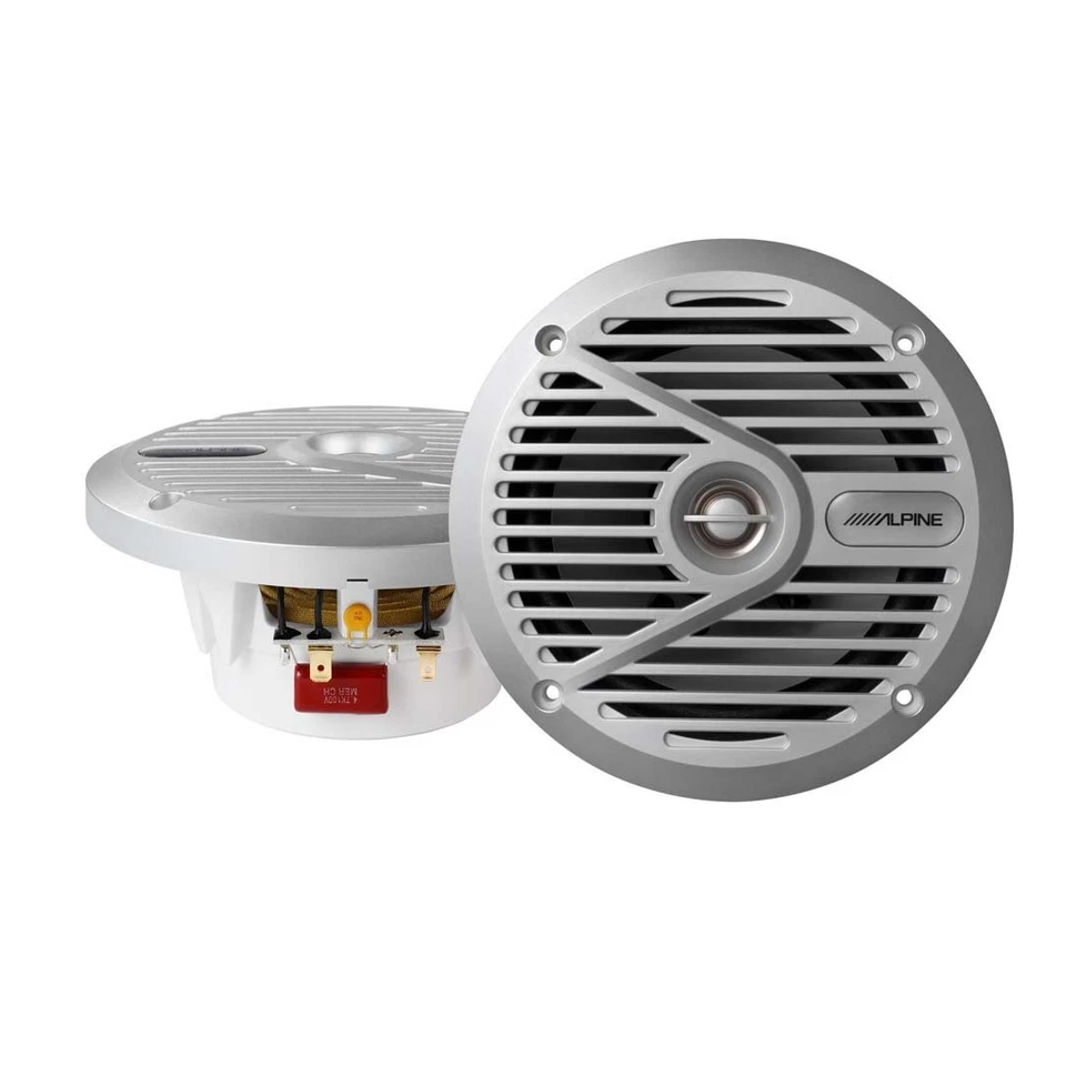 Alpine SPS-M601, S Series Marine 6" 2-Way Coaxial Speaker, 110 Watts Peak Power - Image 1 of 1