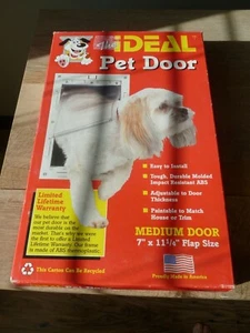 The IDEAL Medium Pet Door 7"x11 1/4" Flap Size Proudly Made In the U.S.A. NIB - Picture 1 of 2