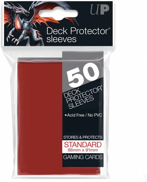 Ultra pro Protector Sleeves 50 Standard Red