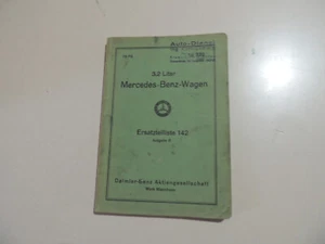 10.1938 Mercedes-Benz Typ 320 W142   Ersatzteil liste katalog - Bild 1 von 14