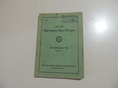 10.1938 Mercedes-Benz Typ 320 W142   Ersatzteil liste katalog - Bild 1 von 4