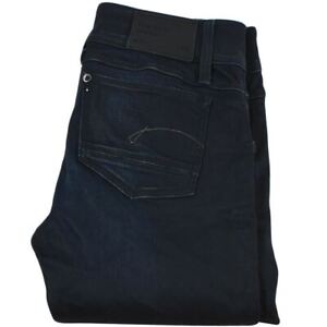 G-Star Skinny Jeans Women's Size 31x34 Dark Blue Low Rise Cotton Blend Denim