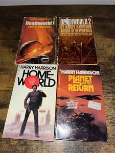 Harry Harrison lot of 4 different paperback books Deathworld 1 & 2 + more - Picture 1 of 1