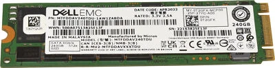 Dell EMC SSD 240GB SATA III M.2 6Gbs 512e MTFDDAV240TDU 0T2GFX - Image 1 of 4