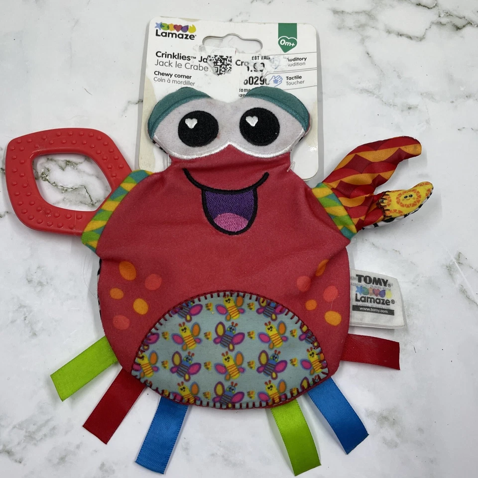 Lamaze Crinklies - Jack the Crab - with Chewy Corner