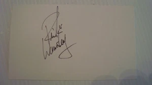 RICK WAMSLEY AUTOGRAPHED INDEX CARD TORONTO MAPLE LEAFS - Picture 1 of 3