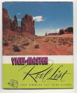 View-master Reel List Revised September 1950 Dealer Imprint on Back - Picture 1 of 4