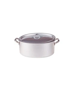 Agnelli Alluminio casseruola ovale con coperchio d. 36 - Foto 1 di 1