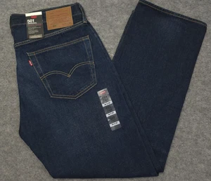 Levis 501 XX Jeans Herren 36x30 Blau Denim Premium Straight Big E Button Fly Neu mit Etikett - Bild 1 von 17