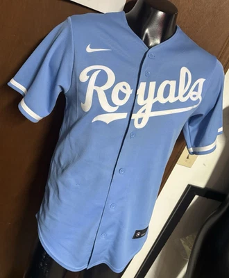Nike Kansas City Royals Hunter Dozier 17 Button-up Replica Jersey S Small SewnOn - Image 1 of 4