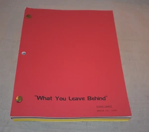 Star Trek Deep Space Nine "What You Leave Behind" First Draft 16. März 1999 - Bild 1 von 17