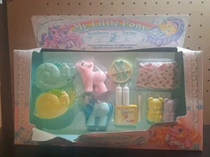 VINTAGE 1989 HASBRO MY LITTLE PONY NEWBORN TWINS DOODLES & NOODLES - Bild 1 von 7