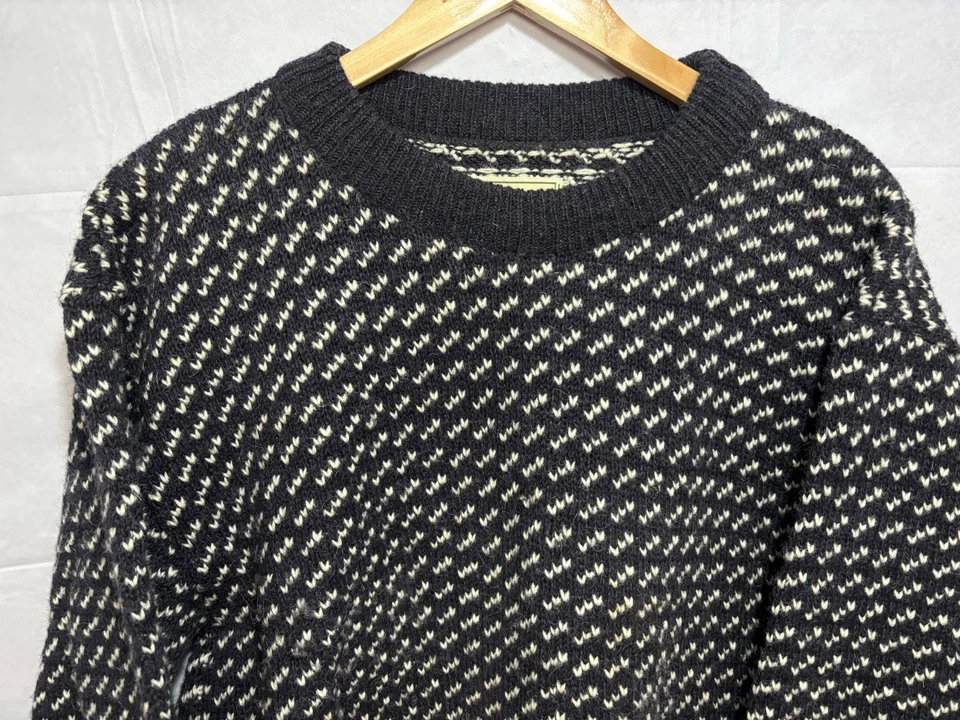 LL Bean Sweater Heavy Wool Rayon Blend Norway Men’s Knit Excellent Vintage - Image 1 of 4