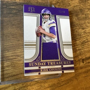2023 Panini National Treasures Kirk Cousins Sunday Treasures Patch /99 Vikings - Picture 1 of 4