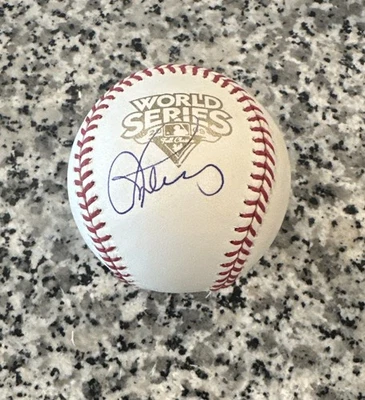 Alex Rodriguez Signed 2009 World Series Basebal! Psa Coa - Image 1 of 4