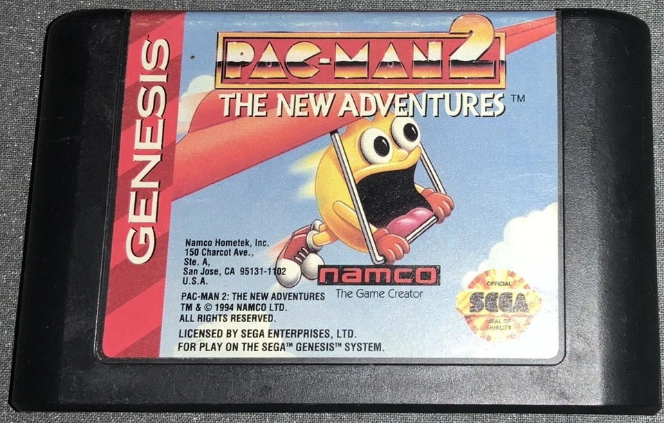 Pac-Man 2 The New Adventures~Sega Genesis~Cartridge Only~Tested~#J437 - Image 1 of 2