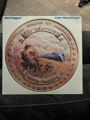 Merle Haggard, LP, VG+, Amber Waves Of Grain *Country* - Image 1 of 4