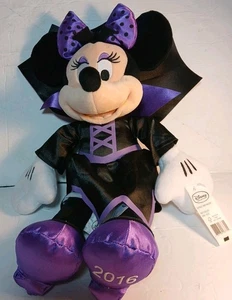 MINNIE HALLOWEEN PLUSH 12” GOTHIC VAMPIRE COSTUME DISNEY STORE PATCH New (B8) - Picture 1 of 2
