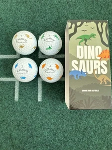 (4) NEW Callaway Chrome Tour TRUVIS - DINOSAURS Golf Balls - One of Each Design - Picture 1 of 2