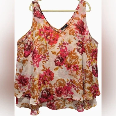 Tanque de gasa doble capa LANE BRYANT - talla 26 Foto 1 de 4