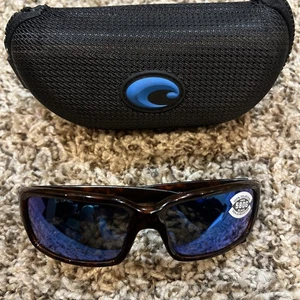 COSTA DEL MAR Caballito POLARIZED Sunglasses Tortoise/Mirror 580G NEW - Picture 1 of 8