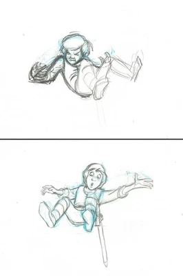 Taran-2 Original Production Disney Drawings from the Black Cauldron (1985) - Image 1 of 3