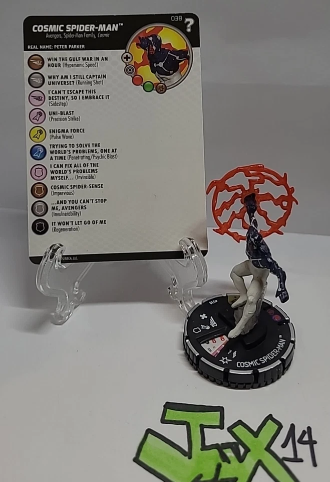 Heroclix Marvel 15 aniversario ¿Y si? Cosmic Spider-Man 038 súper raro Foto 1 de 1