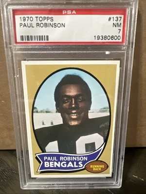 1970 Topps - Paul Robinson #137 (RC) Foto 1 de 4