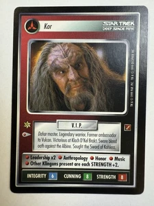 Star Trek CCG 1E - Kor - Carta rara (79 R), Fiamma di gloria (BoG) - Foto 1 di 2