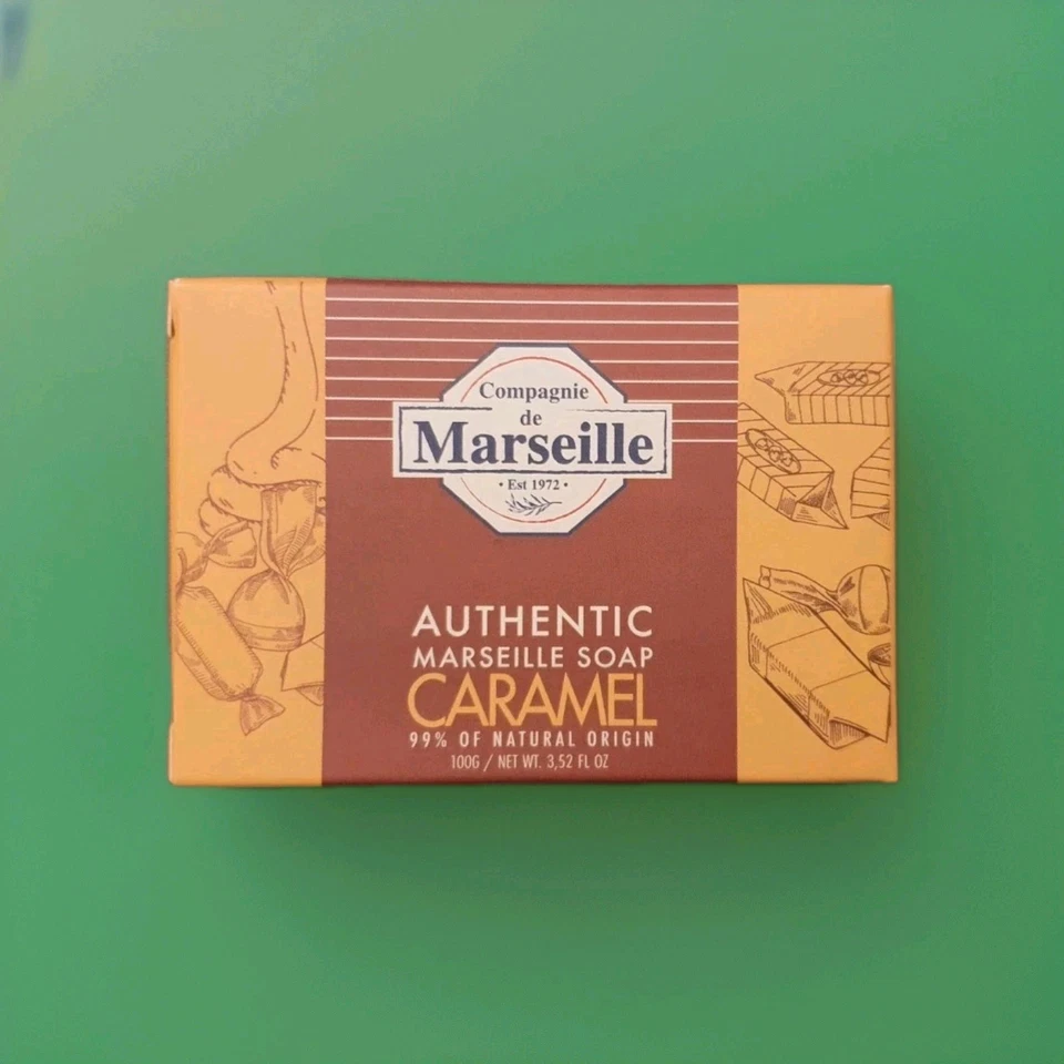 NEW Compagnie de Provence Authentic Marseille Natural Soap 100g Caramel Scent 🍮 - Image 1 of 1