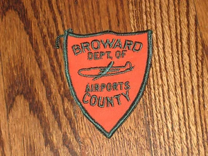 Broward county, parche, departamento de aeropuertos del condado, nuevo stock antiguo años 60 - Imagen 1 de 1