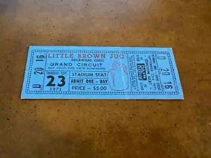 Biglietto completo corsa cavalli imbracatura brocca marrone Little Brown 1971 vincitore Nansemond - Foto 1 di 1